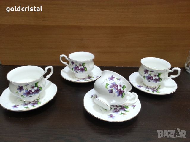 Английски костен порцелан чаши за кафе , снимка 5 - Антикварни и старинни предмети - 46024624