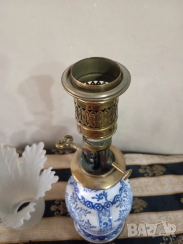 Стара газова ( газена ) лампа, снимка 5 - Други ценни предмети - 52378642