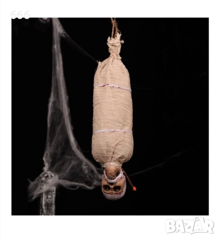 Декорация за Хелоуин Мумия с LED и звук, Аксесоари за парти, 76 см, снимка 4 - Други стоки за дома - 53432070