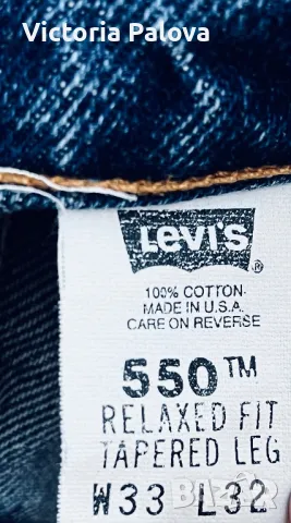 Дънки LEVI’S 550 оригинал унисекс USA, снимка 11 - Дънки - 49034781