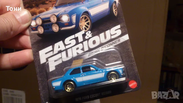 Hot Wheels, FORD ESCORT, Brian O'Conner, Fast and Furious, снимка 3 - Колекции - 48697313