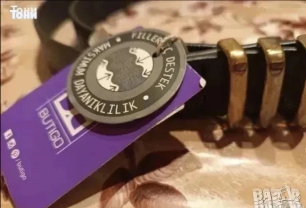 BUTIGO Нов Дамски Кожен Колан с Етикет 115см , снимка 3 - Колани - 50800237