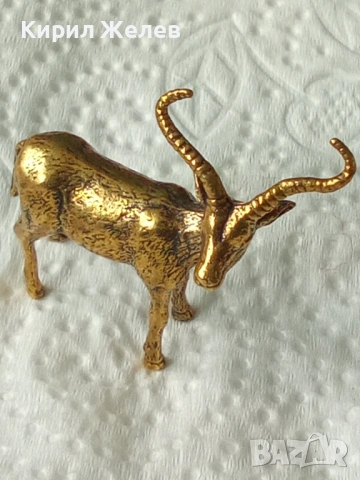 Бронзова фигурка на тибетската антилопа 44638, снимка 6 - Колекции - 54173229
