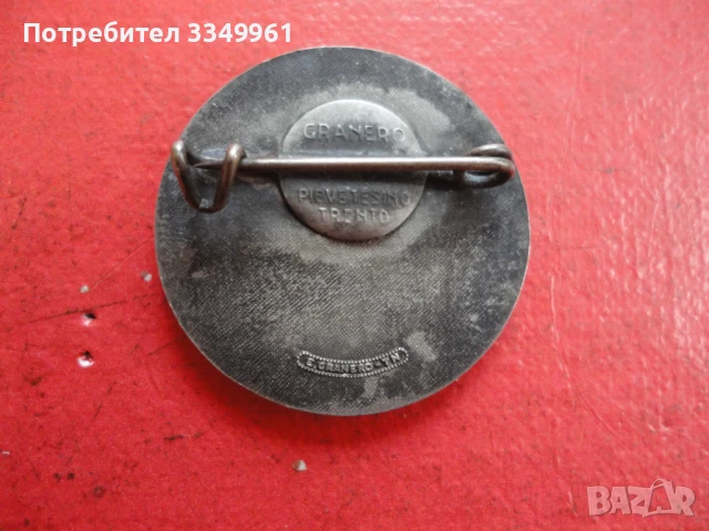 Сребърен знак значка с емайл , снимка 4 - Колекции - 51367456