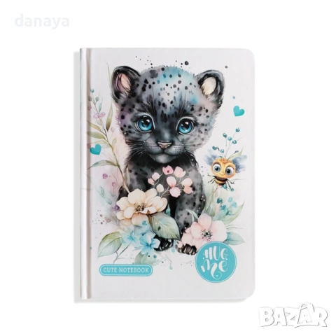 6449 Бележник с твърди корици Cute Black Kitty, 64 листа, редове, снимка 4 - Ученически пособия, канцеларски материали - 53641988
