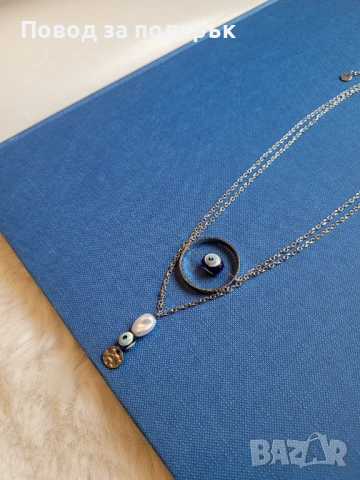Дамско колие със синьо око, снимка 3 - Колиета, медальони, синджири - 53040856
