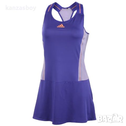 Adidas Womens Adizero Dress - Night Flash/Orange - дамска тенис рокля С, снимка 3 - Рокли - 46124201