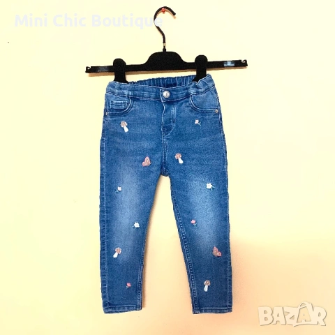 👖 Детски дънки H&M – 2-3 г (98 см) – като нов,за момиче, снимка 2 - Детски панталони и дънки - 54161949
