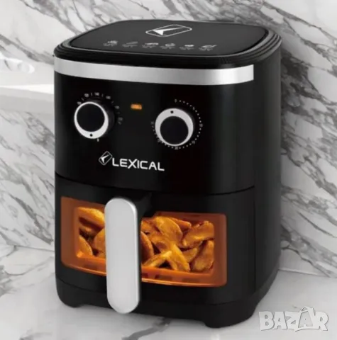 Фритюрник с горещ въздух LEXICAL LAF-3021 AirFryer 4,5l, снимка 4 - Фритюрници - 47232083