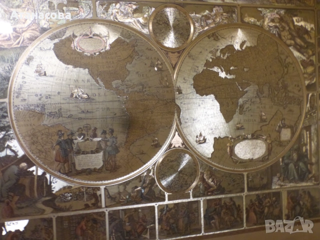 Картина Карта на света на Пискатор Глобус, снимка 2 - Картини - 53729286