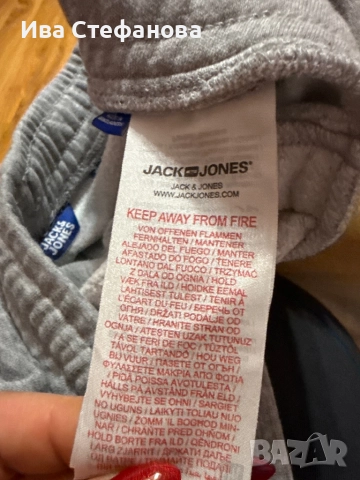  Jack&jones нов спортен сив 100% оригинално дамско долнище 100 % памук памучно, снимка 4 - Спортни екипи - 52552632
