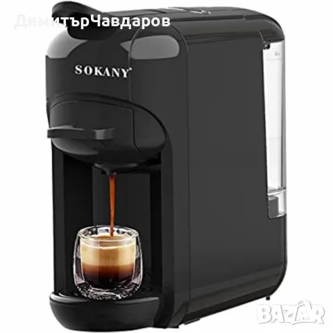 Еспресо машина SOKANY SK-516, за капсули и мляно кафе 3 в 1, 1450W, 19 бара, снимка 2 - Кафемашини - 49327984