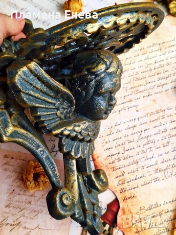 Чугунена поставка за стена, снимка 8 - Антикварни и старинни предмети - 53315745