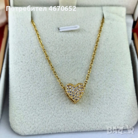 💖 КОЛИЕ „Бляскаво сърце“