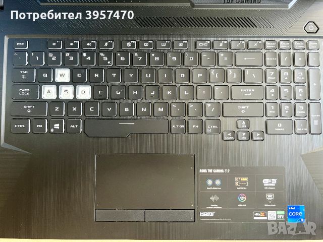 Лаптоп Gaming ASUS TUF F17 FX706HM, снимка 2 - Лаптопи за игри - 46550507