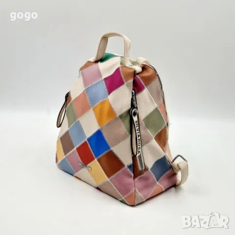 Модерна цветна дамска раница от еко материал, снимка 15 - Чанти - 50276145