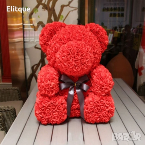 Мече изработено от рози с панделка , снимка 8 - Декорация за дома - 52787073