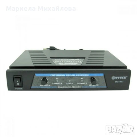 Безжичен микрофон WVNGR WG-007 – стабилен сигнал, ясен звук, пълна свобода на движение, снимка 2 - Микрофони - 50937801