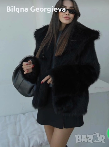 Дамско пухено якенце, снимка 2 - Якета - 52557499