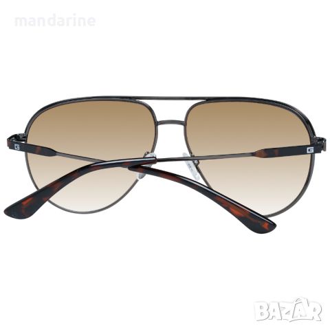 GUESS 🍊 Мъжки метални слънчеви очила "GREY BROWN AVIATOR" нови с кутия, снимка 4 - Слънчеви и диоптрични очила - 45424247