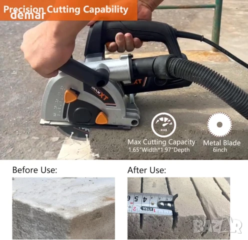 MAXXT фреза за стени с прахоуловител | 1700 W, скорост 9000 об/мин, снимка 6 - Други инструменти - 51307796