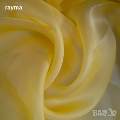 Плат Италианска дизайнерска копринена органза, снимка 2 - Платове и дамаски - 51365978