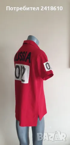 POLO Ralph Lauren Russia Limited Pique Cotton Custom Fit Mens Size M ОРИГИНАЛ! Мъжка Тениска!, снимка 4 - Тениски - 49796271