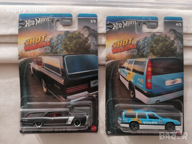 Hot Wheels “Hot Wagons” – Custom ’66 GTO Wagon + Volvo 850 Estate (MOC) 