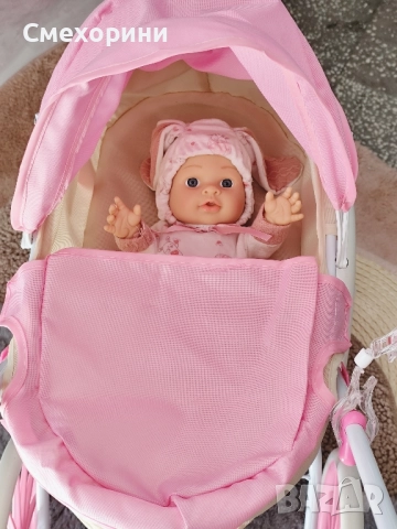 Голяма детска количка за кукли, снимка 4 - Кукли - 52481467