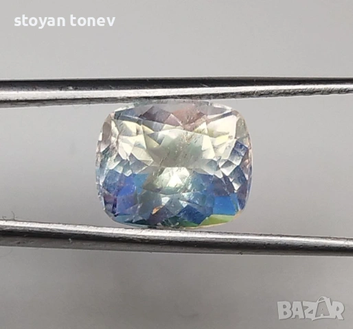 Рядък 1.60кт Rainbow Moonstone – ТОП качество от Мадагаскар! Нов!, снимка 8 - Други - 53568042