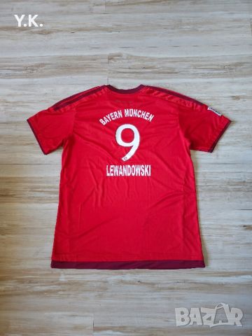 Мъжка тениска Adidas Climacool x F.C. Bayern Munchen x Lewandowski / Season 15-16 (Home), снимка 3 - Тениски - 46584670