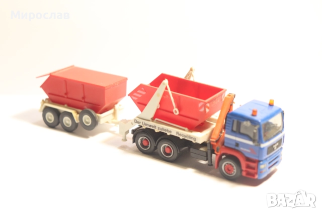 HERPA H0 1/87 MAN TGA КОНТЕЙНЕР КАМИОН МОДЕЛ, снимка 5 - Колекции - 52354504