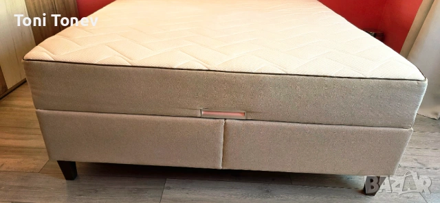 Тапцирана повдигната спалня 160х200 /боксспринг/ с ракла, снимка 5 - Спални и легла - 53828169