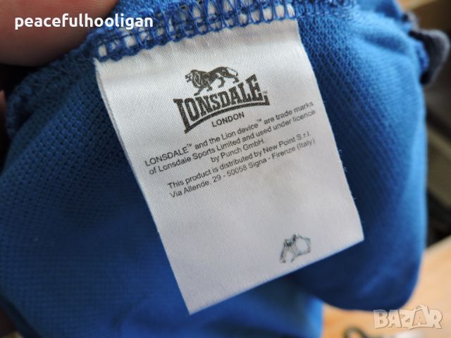 Lonsdale - мъжка  синя  тениска с яка размер XL, снимка 16 - Тениски - 45269559