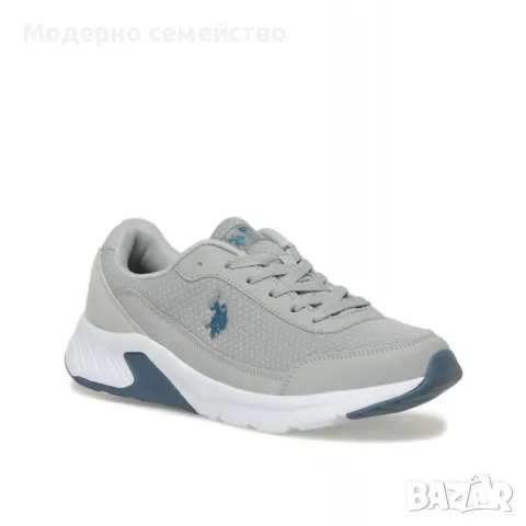 Мъжки маратонки US POLO Assn Moss Shoes Grey, снимка 2 - Маратонки - 47553922