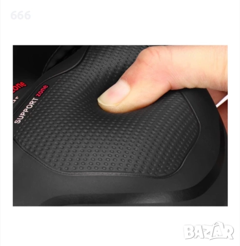 Мека, удобна спортна седалка за велосипед, с вентилация и вградена призма, снимка 5 - Части за велосипеди - 52703877