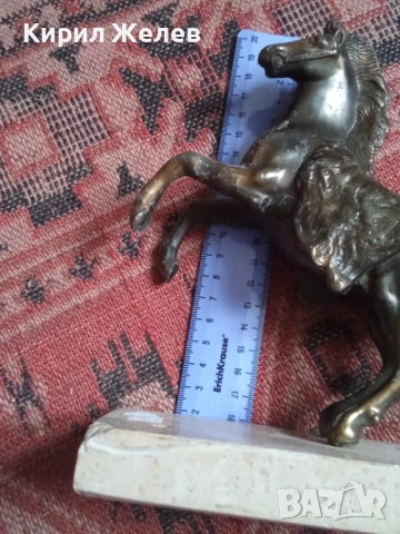Бронзова фигурка на кон 53653, снимка 9 - Антикварни и старинни предмети - 53392797