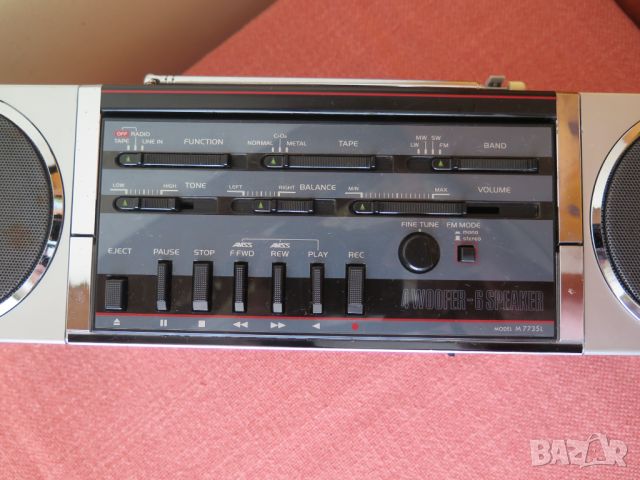 Sanyo Cubic Stereo M-7735 1985 ,Japan, снимка 8 - Радиокасетофони, транзистори - 46306028