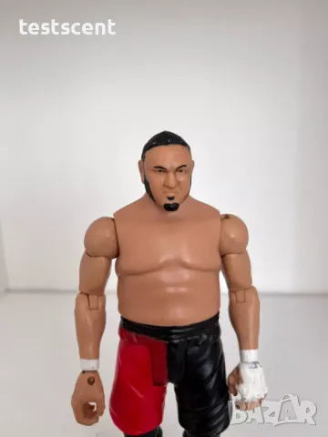 Екшън фигура WWE Samoa Joe Самоа Джо Black/Red Basic Mattel играчка, снимка 6 - Колекции - 48362704