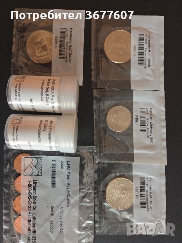 Лот "US presidents dollar coin" нециркулирани, снимка 4 - Нумизматика и бонистика - 53675724