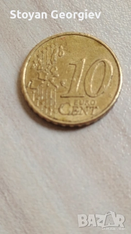 10 евро цента 2000 Нидерландия, снимка 2 - Нумизматика и бонистика - 54087127