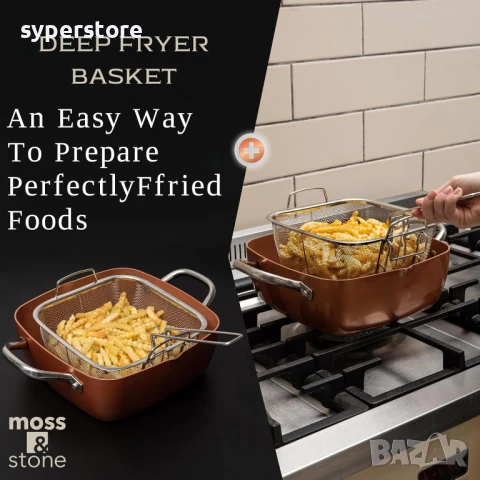 Дълбок тиган за готвене, касерола Digital One SP01082, 5 части, незалепващо покритие, индукционно дъ, снимка 6 - Съдове за готвене - 50455230