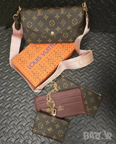 чанта с аксесоари в кутия на марката louis vuitton , снимка 1 - Чанти - 47992748