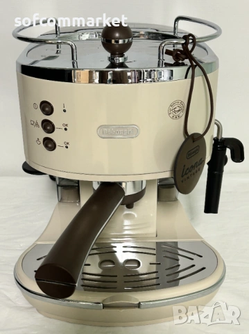 Еспресо машина DeLonghi Icona Vintage ECOV 311.BG – Ретро стил + 6 м. ГАРАНЦИЯ, снимка 4 - Кафемашини - 54065954