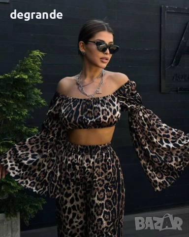 Дамски комплект с леопардов принт 