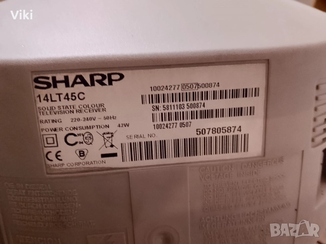 Телевизор Sharp модел 14LT45C, снимка 7 - Телевизори - 52090332