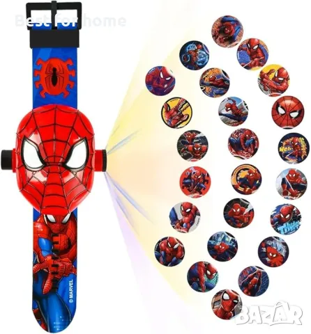 Часовник-проектор Спайдърмен с 24 фигурки Maxpro