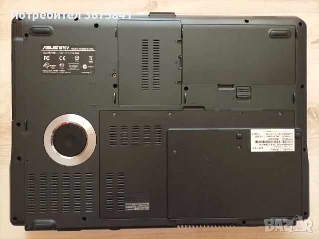Лаптоп Asus M70V series, снимка 4 - Лаптопи за работа - 53582813