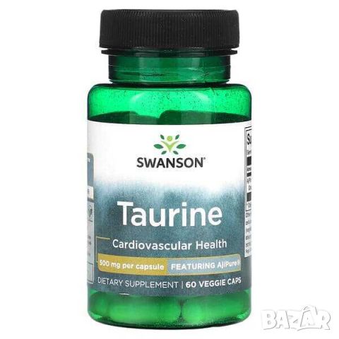 Swanson Таурин, 500 mg, 60 капсули