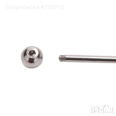 Обици на езика с цирконий, снимка 3 - Друго оборудване - 53412910